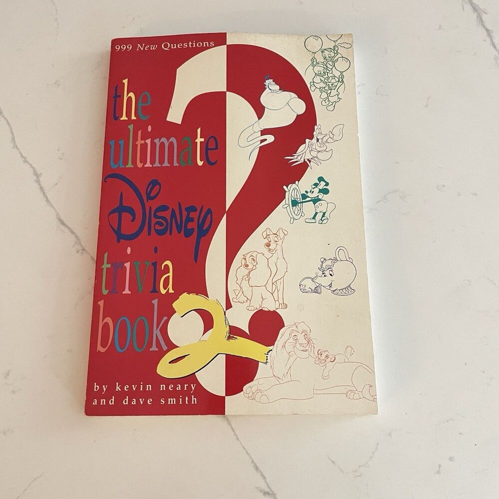 The Ultimate Disney Trivia Book 1994 Game Travel Mickey